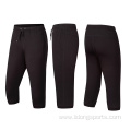 men jogger sport half cropped trousers pants